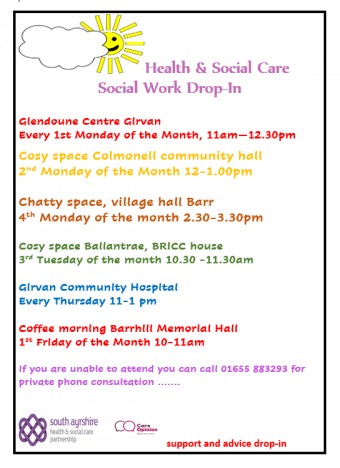 Health & Social Care Partnership Social Work Drop-In - Girvan Community Hospital